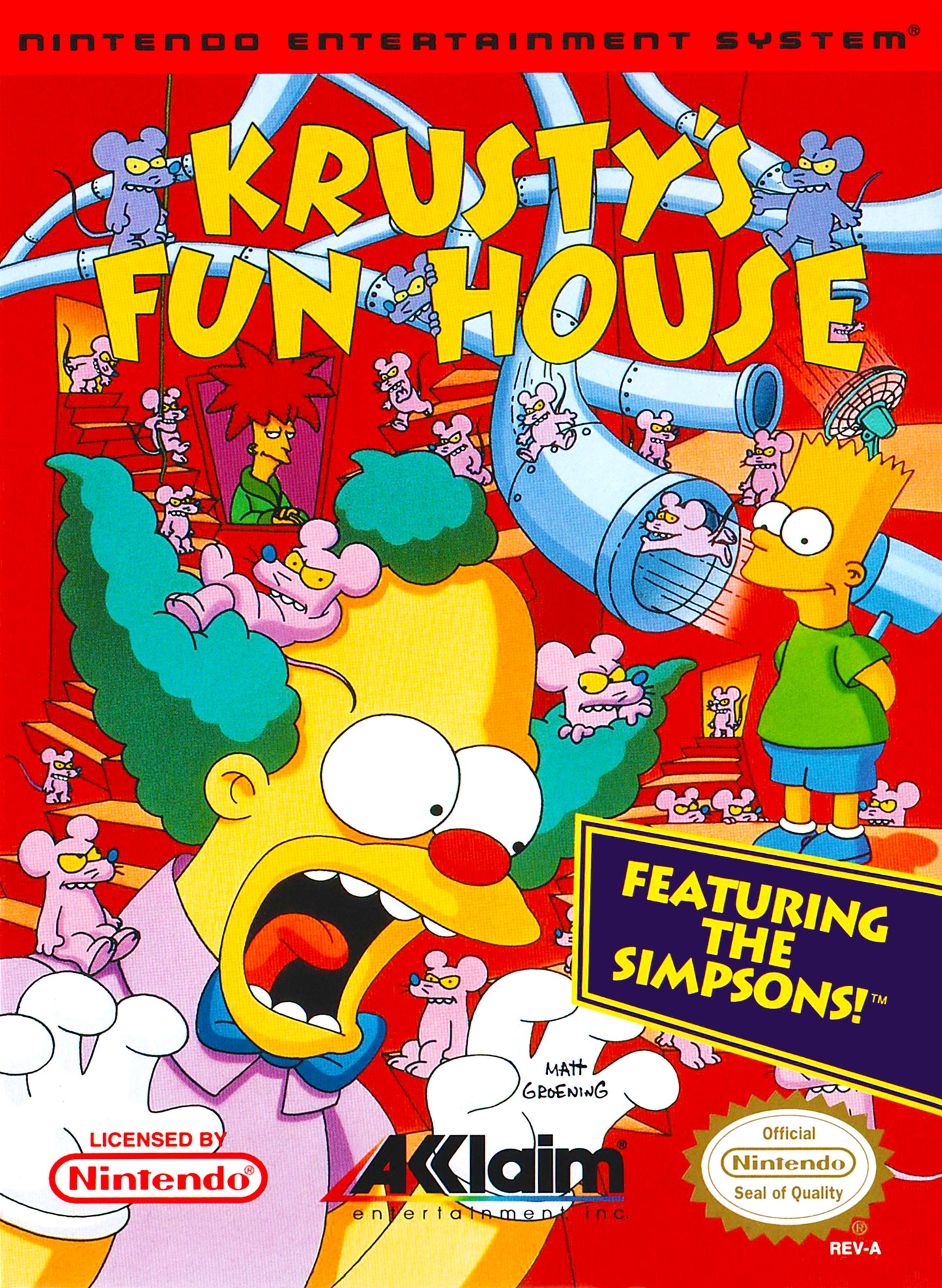 KRUSTY'S FUN HOUSE  - NES