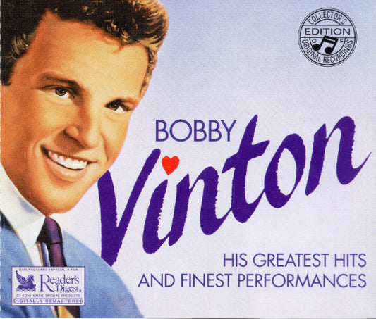 VINTON, BOBBY  - HIS GR HITS & FINEST PERFORMANCES (3CDS)
