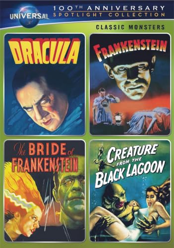 CLASSIC MONSTERS SPOTLIGHT COLLECTION (DRACULA / FRANKENSTEIN / THE BRIDE OF FRANKENSTEIN / CREATURE FROM THE BLACK LAGOON) (UNIVERSAL'S 100TH ANNIVERSARY EDITION)