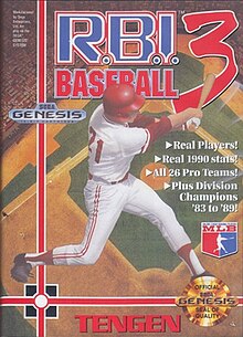 RBI BASEBALL 3  - GENESIS  (CARTRIDGE ONLY)