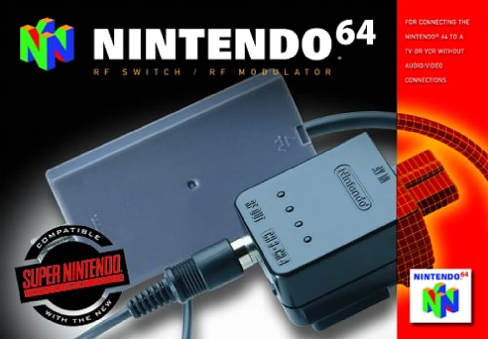 N64 RF SWITCH/RF MODULATOR (HARDWARE) - N64 (W/BOX & MANUAL)