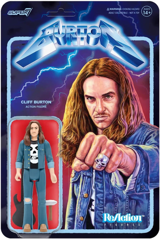 METALLICA: CLIFF BURTON - SUPER 7-REACTION-3.75"