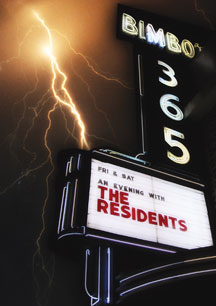 THE RESIDENTS - TALKING LIGHT: BIMBO'S [DVD]