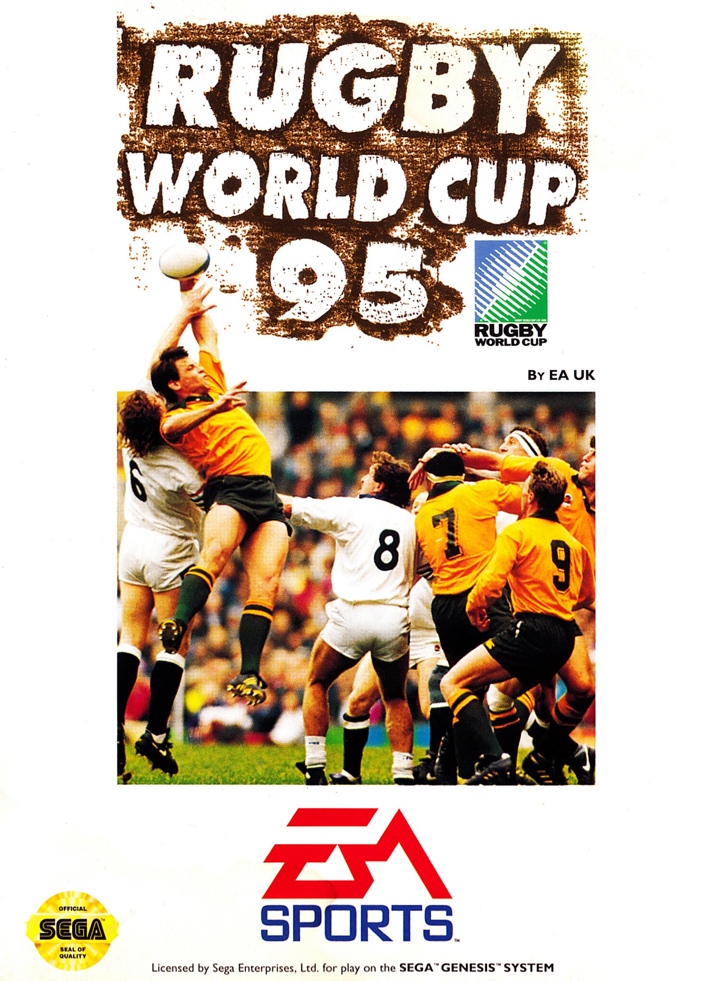 RUGBY WORLD CUP 95  - GENESIS  (CARTRIDGE ONLY)