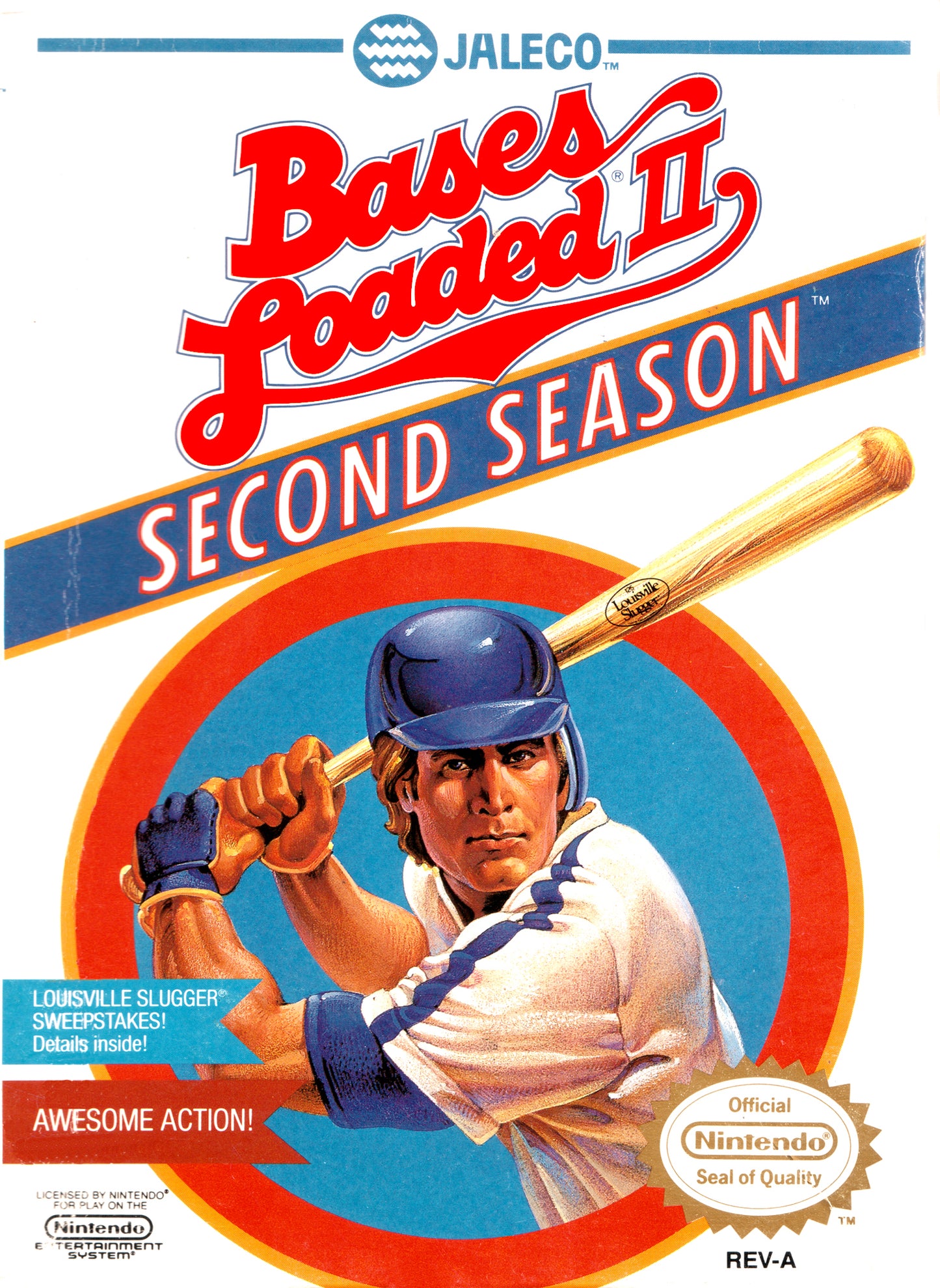 BASES LOADED 2: SECOND SEASON  - NES (W/BOX & MANUAL)