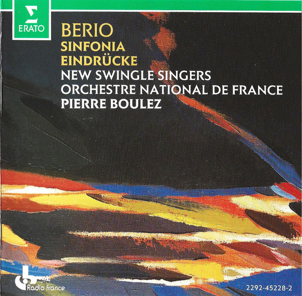 BERIO, LUCIANO  - SINFONIA/EINDRUKE