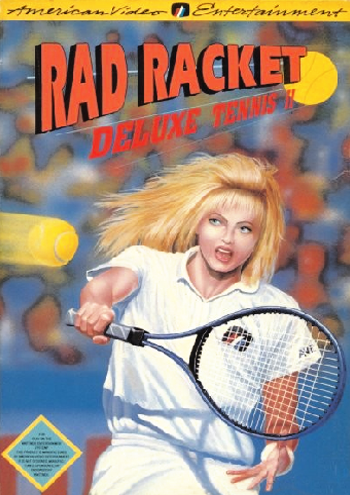 RAD RACKET: DELUXE TENNIS II  - NES (W/BOX & MANUAL)