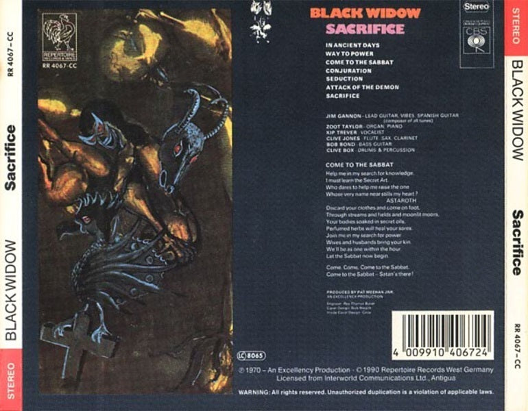 BLACK WIDOW  - SACRIFICE (2CDS)