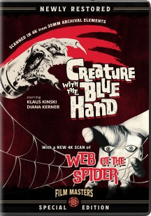 CREATURE WITH THE BLUE HAND (1967) WITH BONUS FILM, WEB OF THE SPIDER (1971) [DVD]