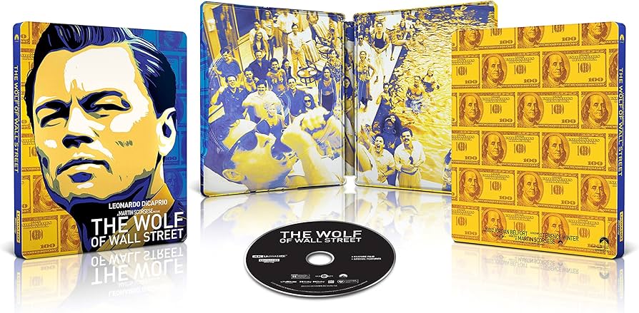 WOLF OF WALL STREET  - BLU-4K-INC. BLU COPY (STEELBOOK)