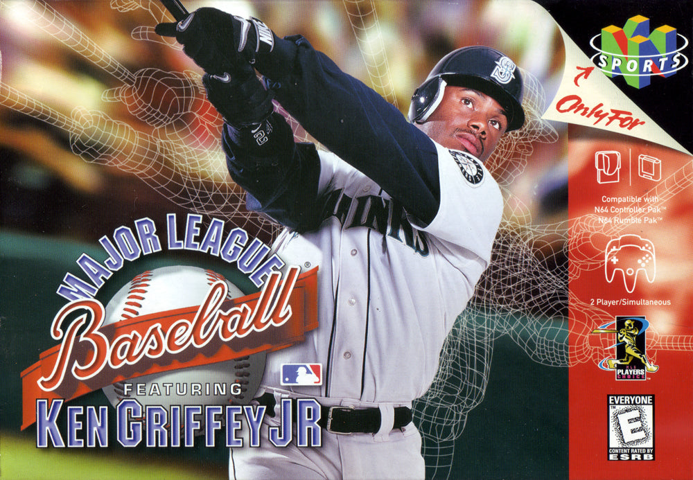 MAJOR LEAGUE BASEBALL FEATURING KEN GRIF  - N64 (W/BOX & MANUAL)