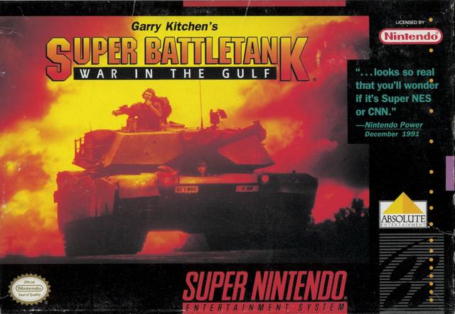 SUPER BATTLETANK: WAR IN THE GULF  - SNES (W/BOX & MANUAL)