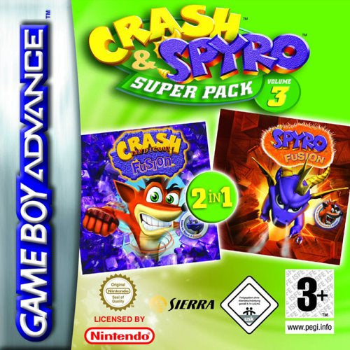 CRASH & SPYRO SUPERPACK: PURPLE & ORANGE  - GBA
