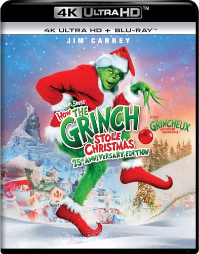 DR. SEUSS' HOW THE GRINCH STOLE CHRISTMAS - 25TH ANNIVERSARY EDITION 4K ULTRA HD + BLU-RAY (BILINGUAL)