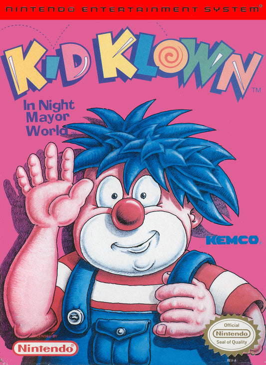 KID KLOWN IN NIGHT MAYOR WORLD  - NES