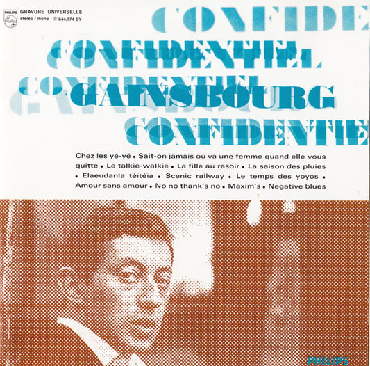 GAINSBOURG, SERGE  - CONFIDENTIEL (REMASTERED)