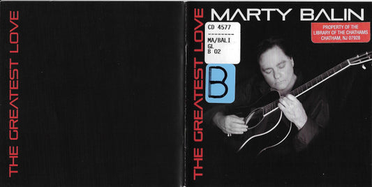 BALIN, MARTY  - GREATEST LOVE