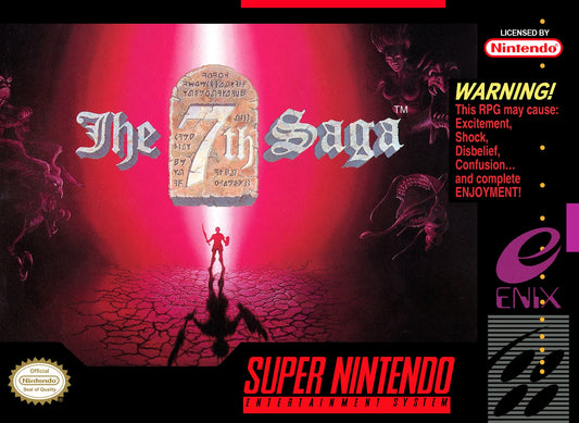 7TH SAGA  - SNES (W/BOX & MANUAL)