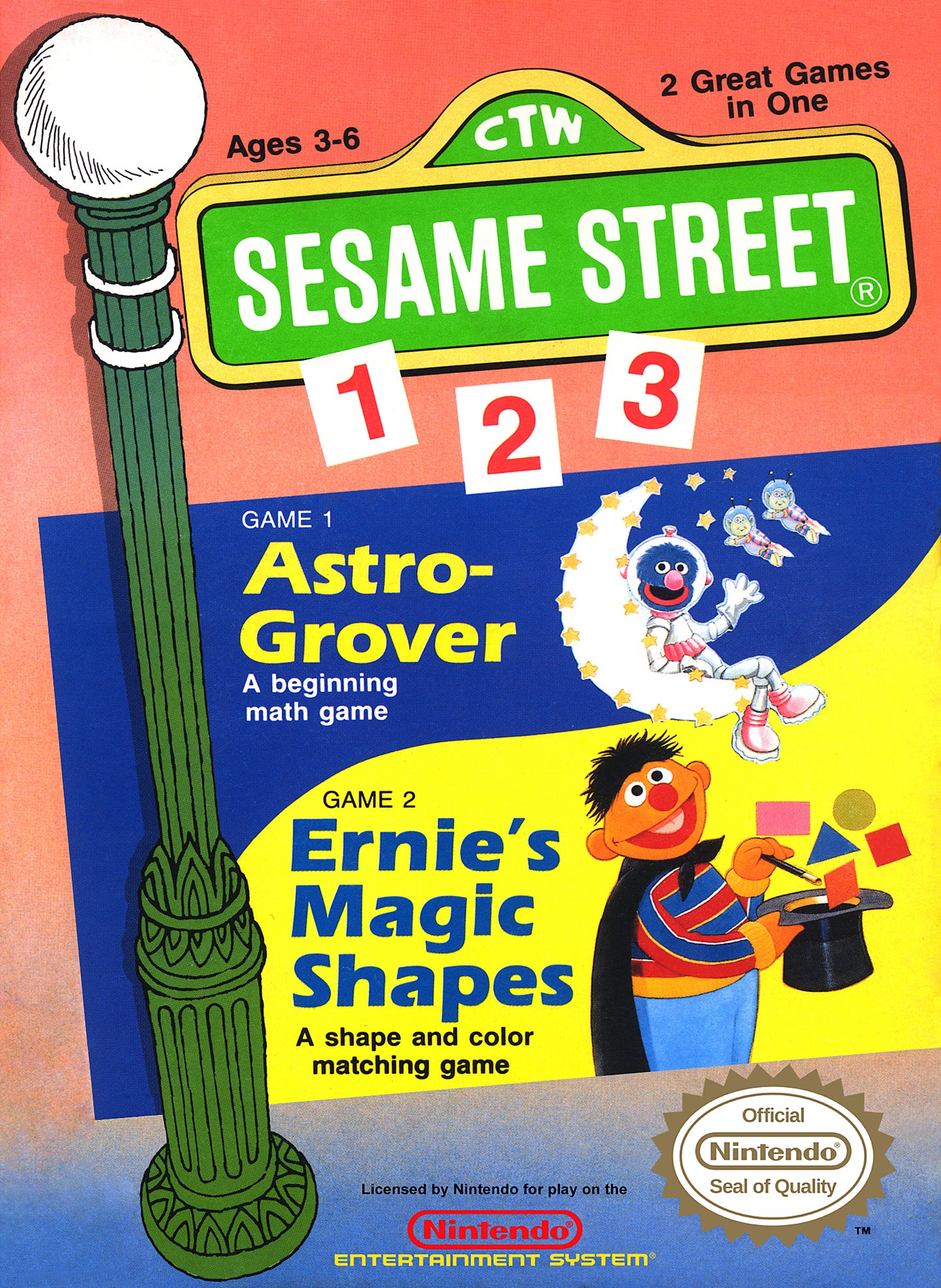 SESAME STREET 123  - NES