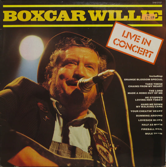 BOXCAR WILLIE  - LIVE IN CONCERT
