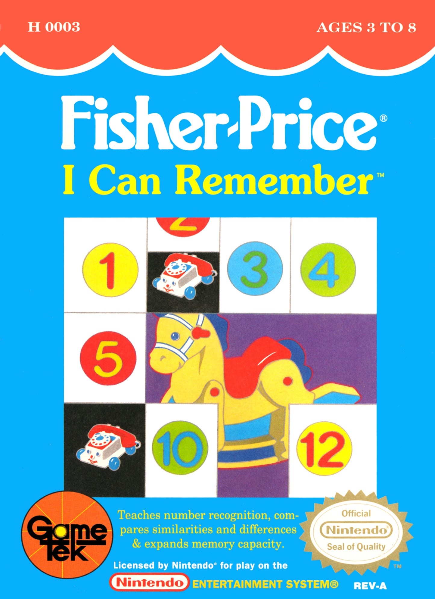 FISHER-PRICE: I CAN REMEMBER  - NES