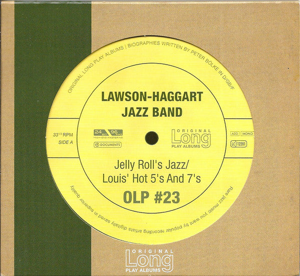 LAWSON-HAGGART JAZZ BAND  - JELLY ROLL'S JAZZ/LOUIS HOT 5S