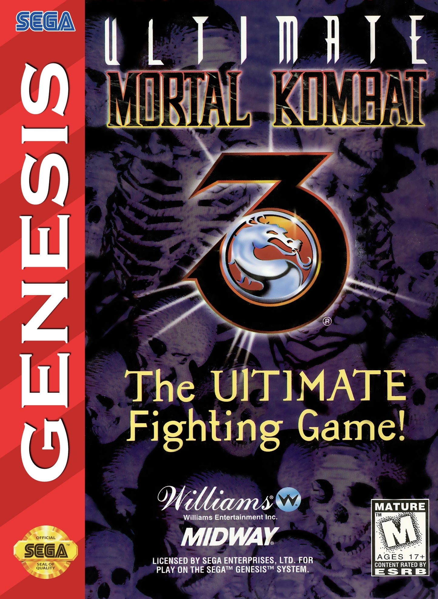 ULTIMATE MORTAL KOMBAT 3  - GENESIS  (CARTRIDGE ONLY)