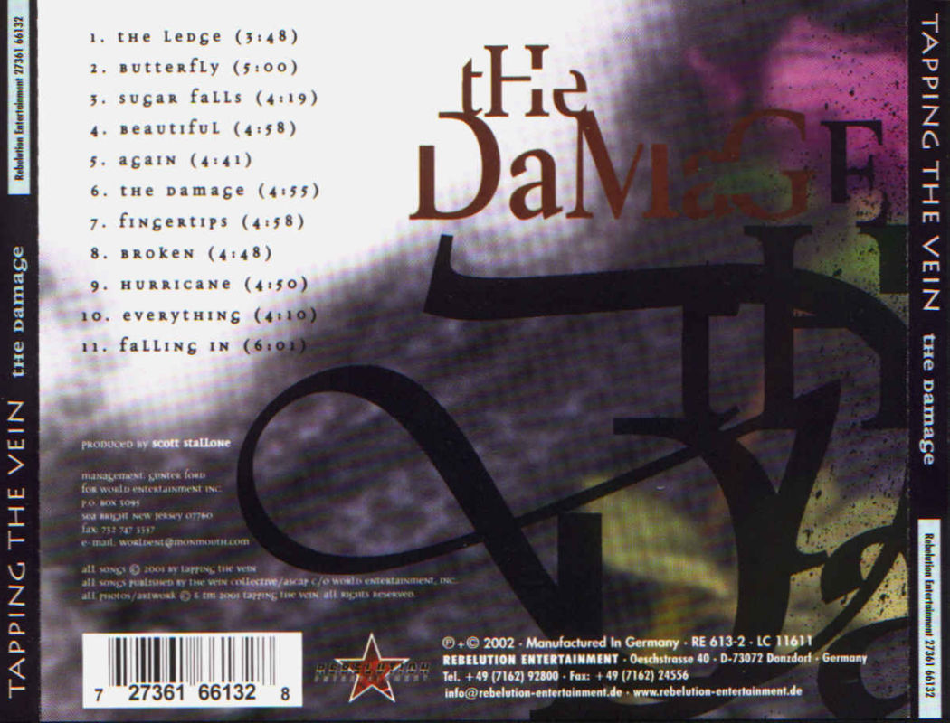 TAPPING THE VEIN  - DAMAGE (DIGIPAK)