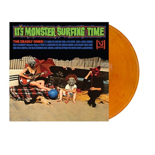 THE DEADLY ONES - IT'S MONSTER SURFING TIME (ALL-ANALOG) (BLOODY PUMPKIN VINYL)