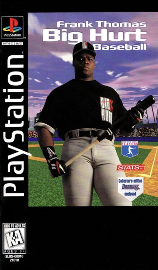 FRANK THOMAS BIG HURT BASEBALL (LONGBOX)  - PS1