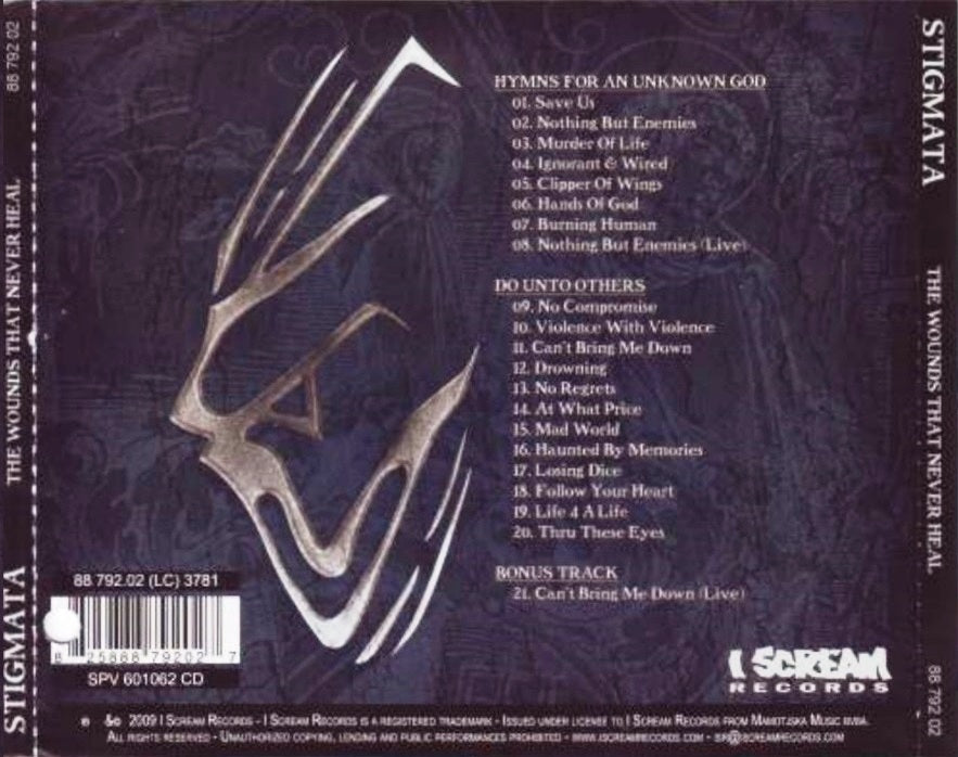 STIGMATA  - WOUNDS THAT NEVER HEAL