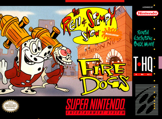 REN & STIMPY SHOW: FIRE DOGS  - SNES (W/BOX)