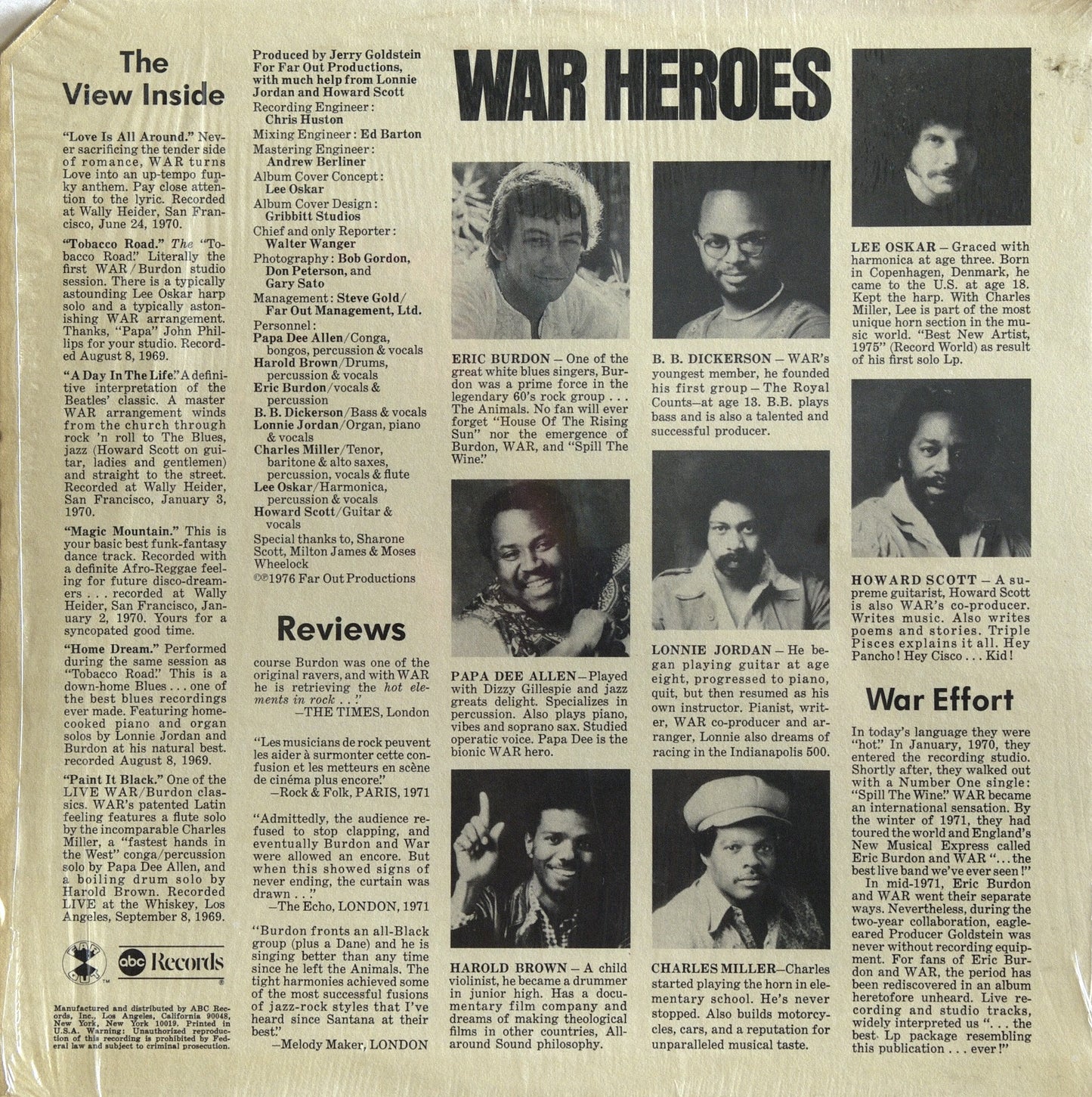 WAR  - LOVE IS ALL AROUND