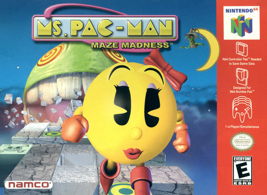 MS. PAC-MAN: MAZE MADNESS  - N64 (W/BOX)