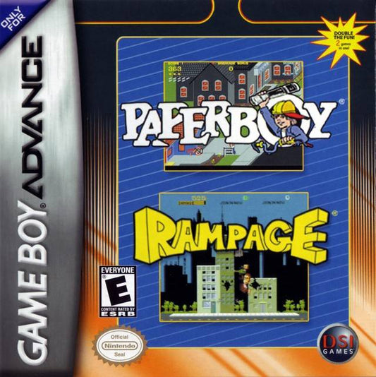 PAPERBOY/RAMPAGE  - GBA