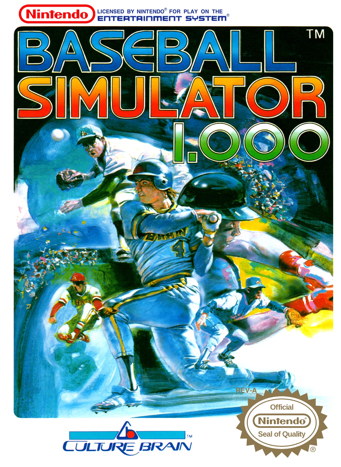 BASEBALL SIMULATOR 1.000  - NES
