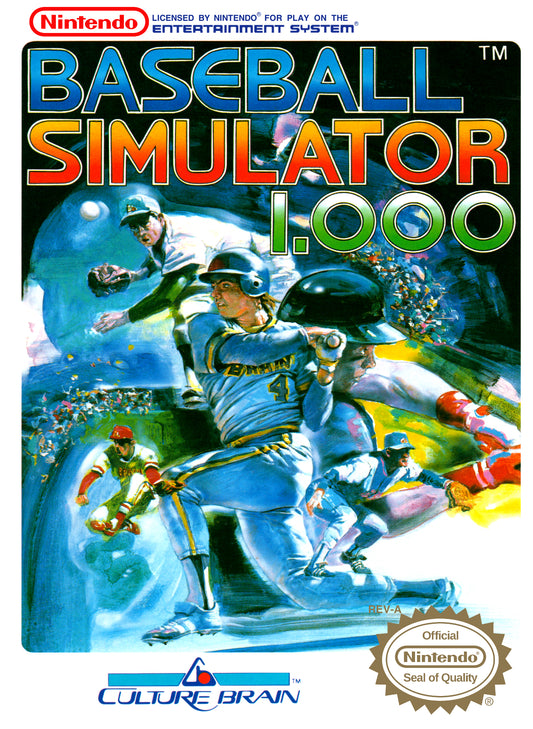 BASEBALL SIMULATOR 1.000  - NES