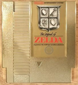 LEGEND OF ZELDA (GOLD CART)  - NES (W/BOX & MANUAL)