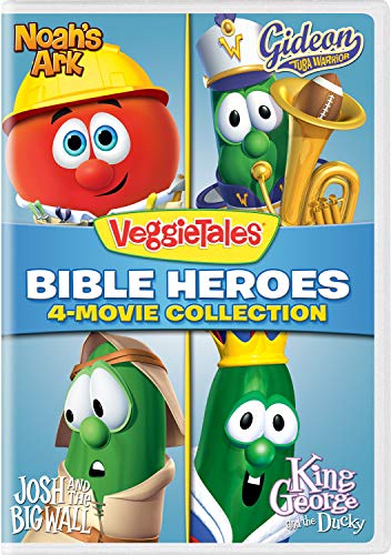 VEGGIETALES  - DVD-BIBLE HEROES-4-MOVIE COLLECTION