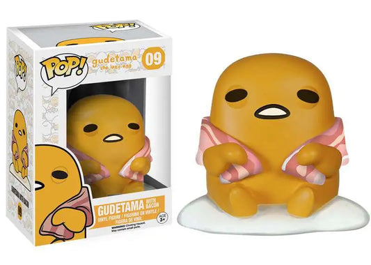 GUDETAMA THE LAZY EGG: GUDETAMA W/BACON #09 - FUNKO POP!-EXCLUSIVE